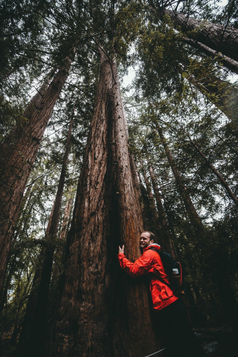 Zero waste activist in a forest