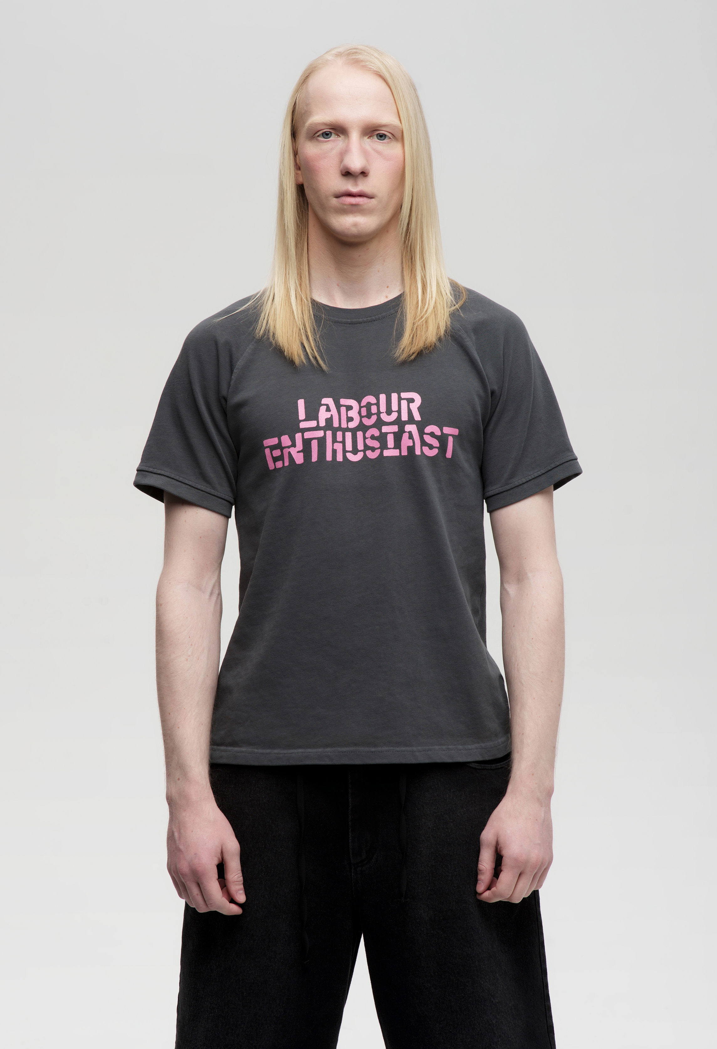 LABOUR ENTHUSIAST T-SHIRT GRAY