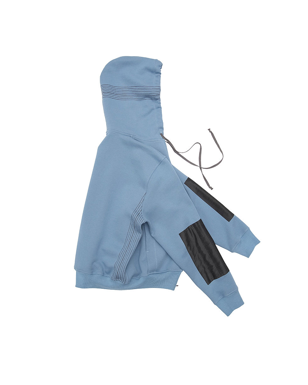 Прев'ю: STRIPE HOODIE BLUE