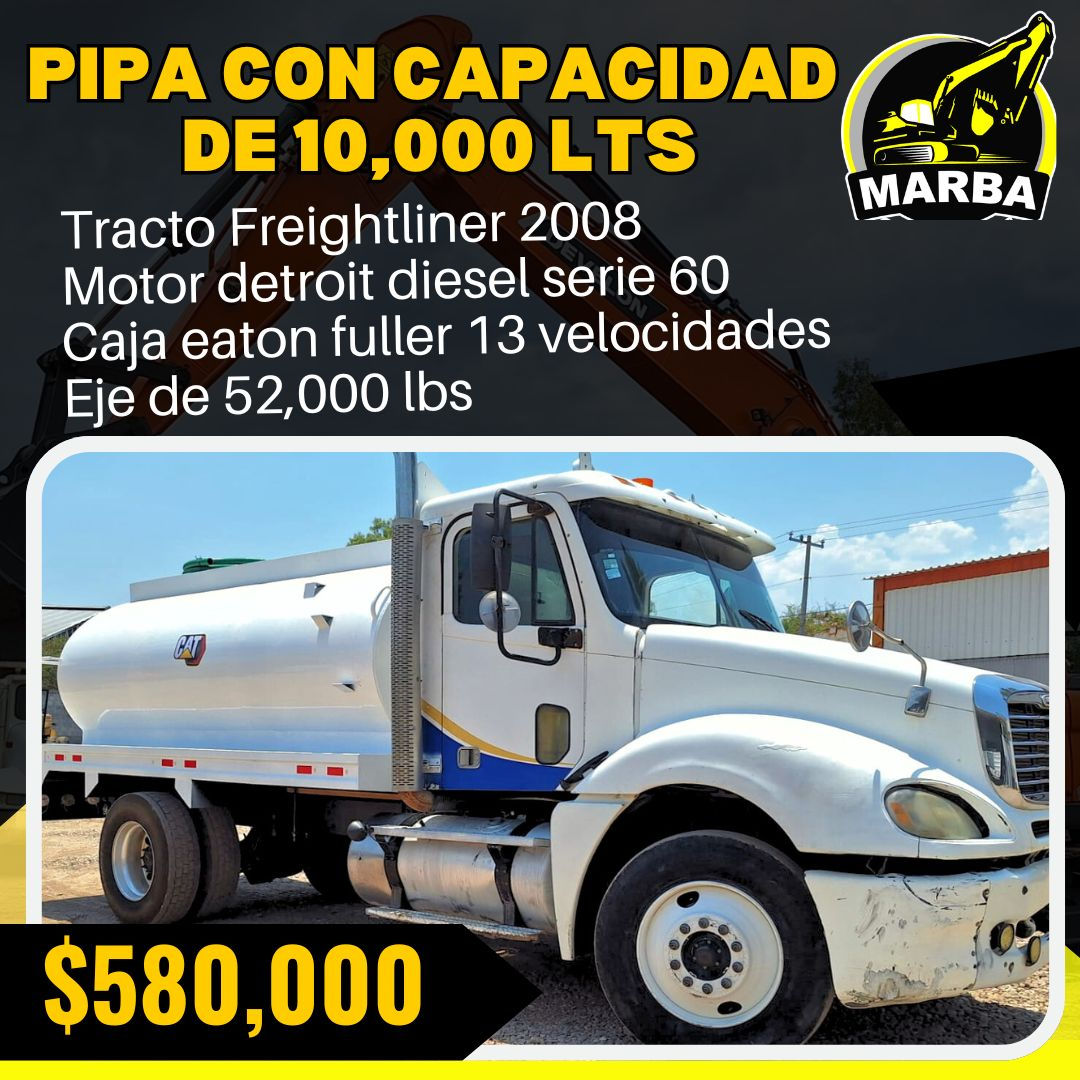 Pipa con tracto Freightliner M2 2008