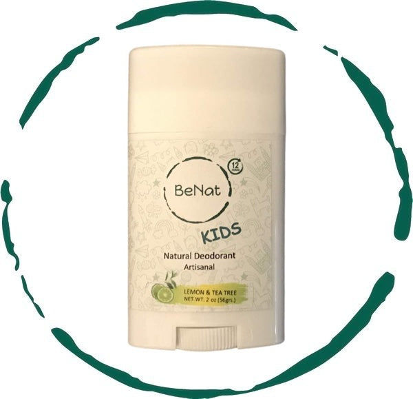 BeNat Kids Natural Deodorant stick in a paper tube