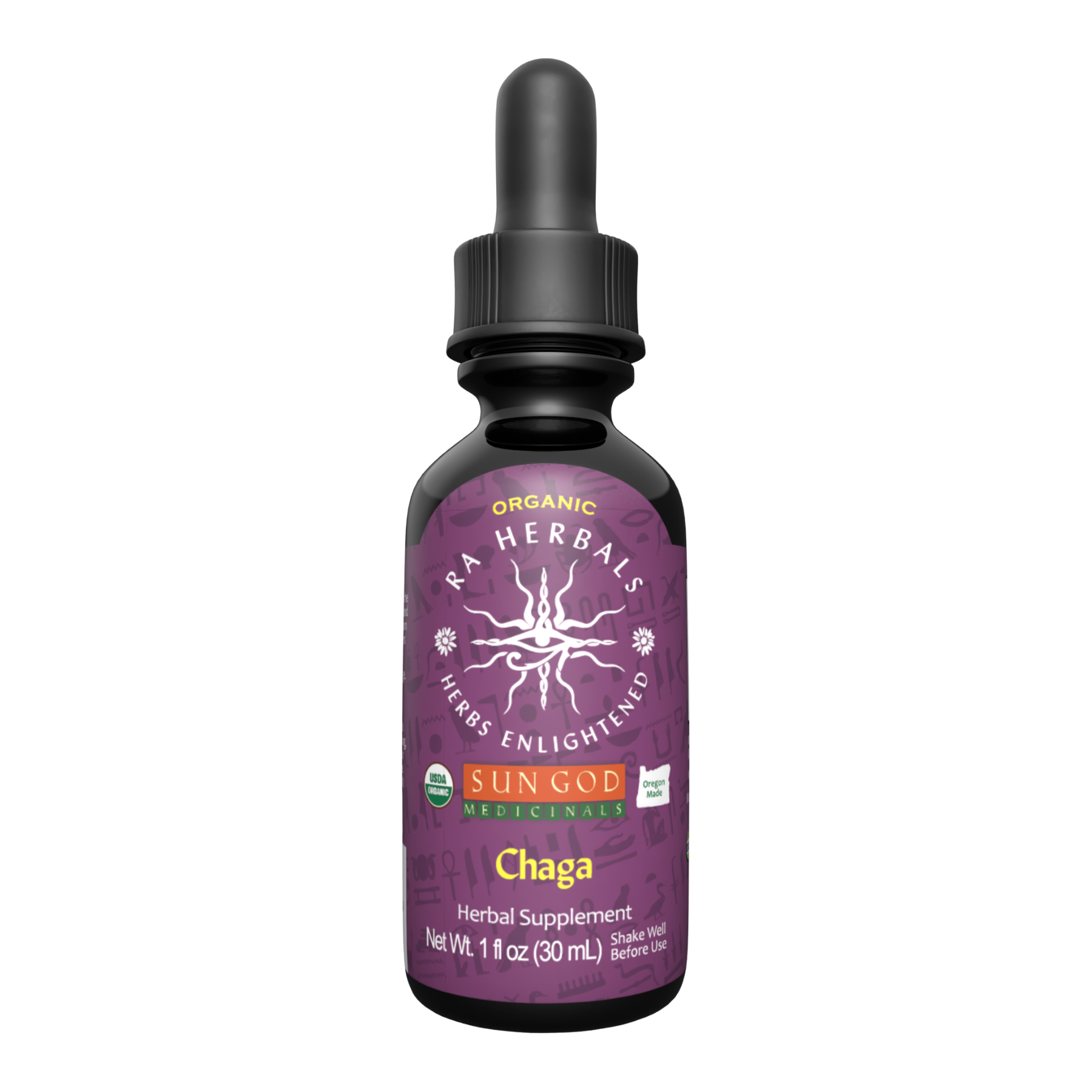 Ra Herbals Organic Chaga Mushroom Tincture bottle