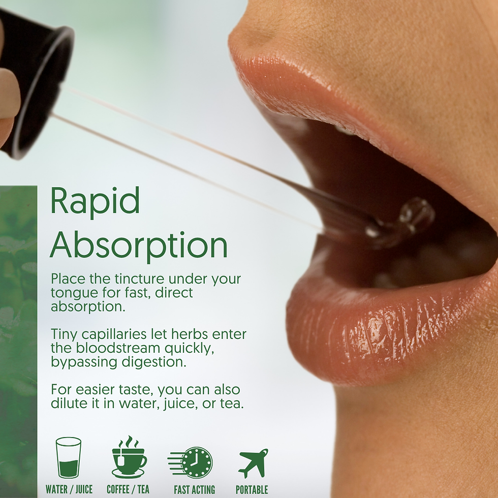 Thumbnail: Heka Mental Ease Herbal Tincture for rapid absorption under the tongue.