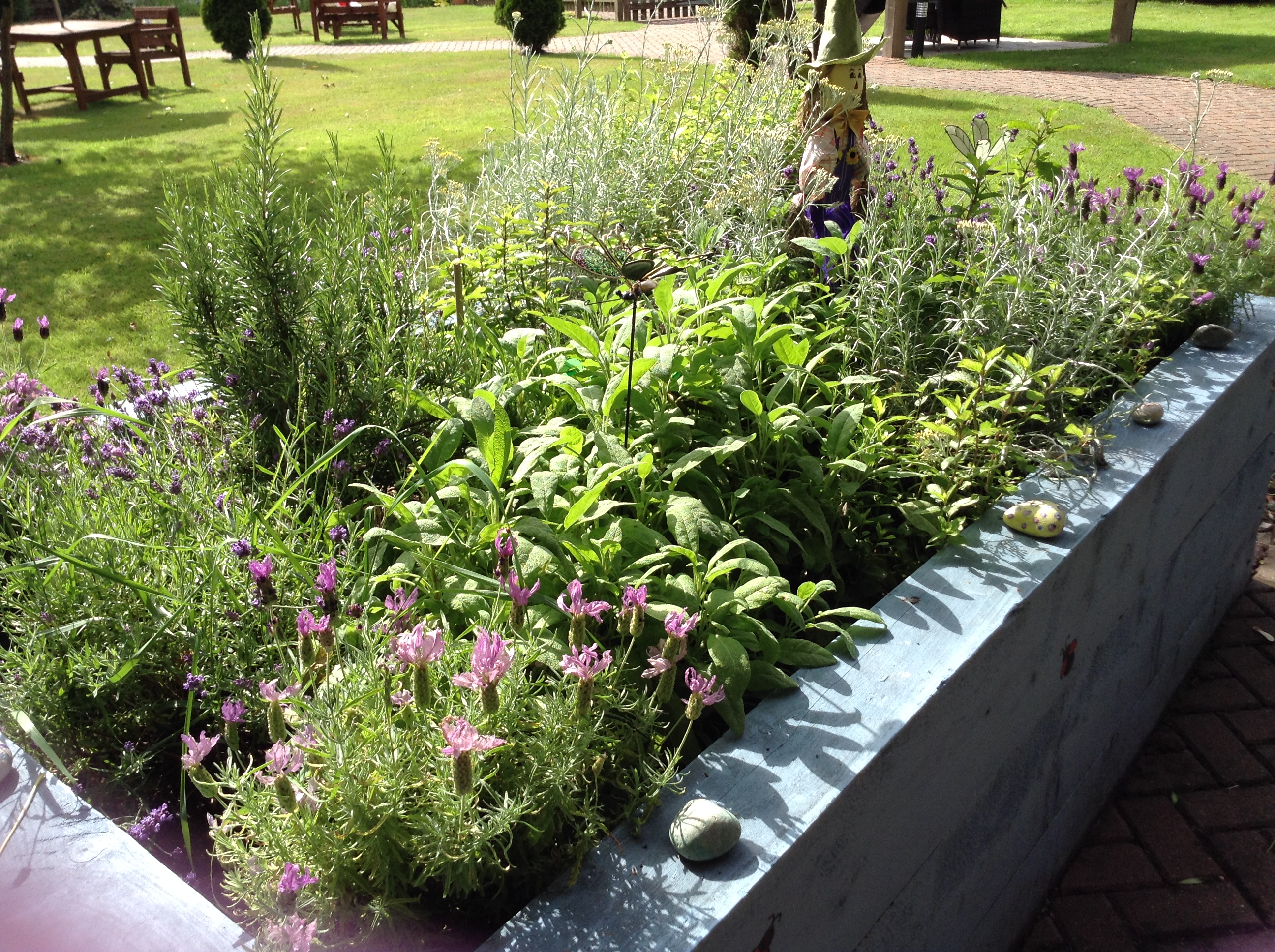 St Matthews wooden planter