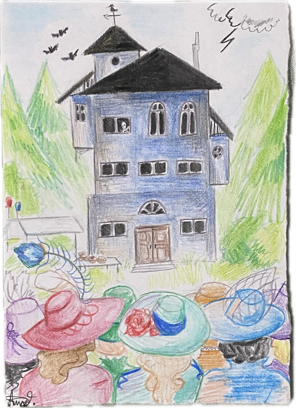 Witches house illustration