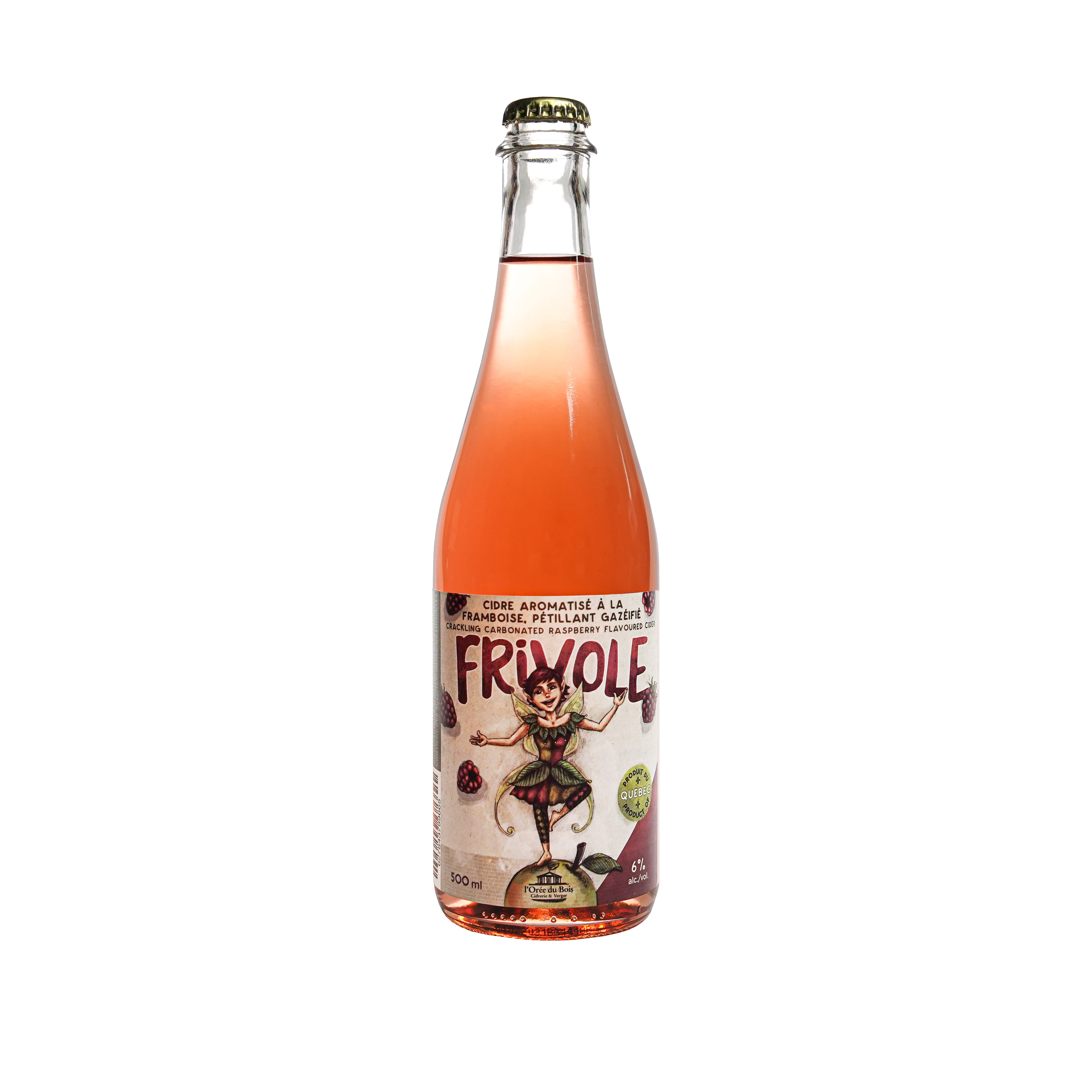Frivole - cidre pétillant aromatisé à la framboise