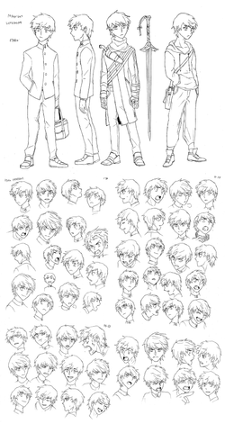 Itaru Model Sheet and Expressions 5 Full