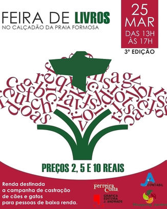 Canto Vivo promove Feira de Livros em prol de castração de animais