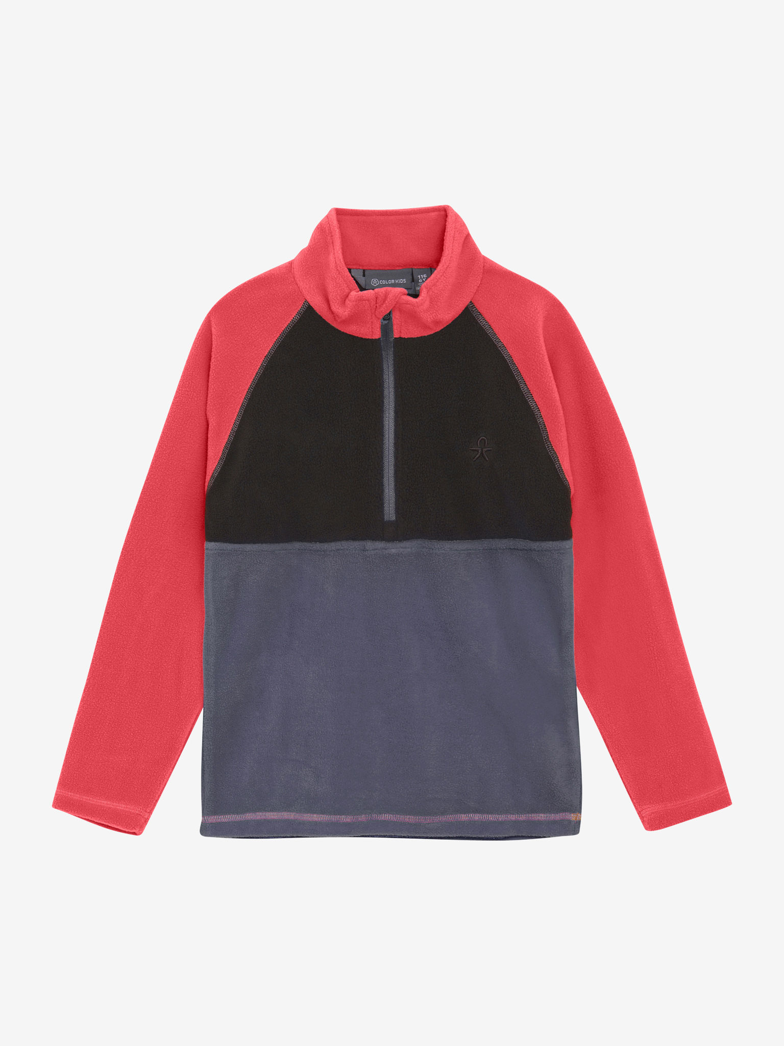 Fleece Pulli Colorblock