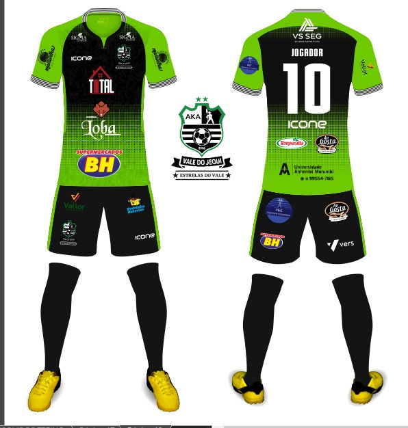 Uniforme Oficial AKA Estrelas do Vale - Ícone Sports - Mod 01