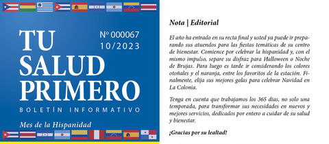 Cover edición 67 del Boletín Tu Salud Primero