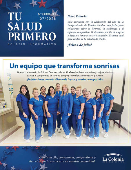 Edición 100 del Boletín Tu Salud Primero