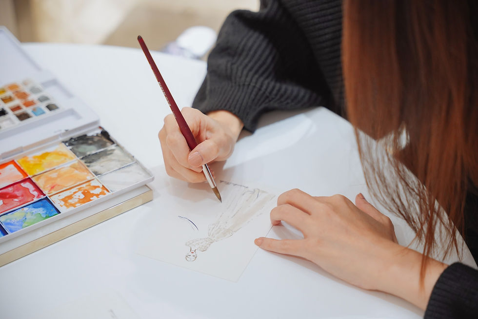 Watercoloring the poetry of DIOR, one graceful silhouette at a time.