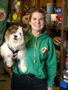 Jennifer Lay from Jersey Rescue Dogs rescue dogs Buddy.