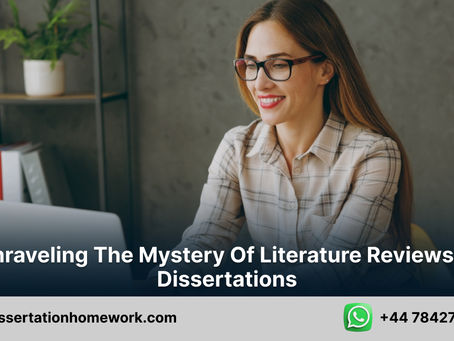 What is the purpose of a literature review in a dissertation?