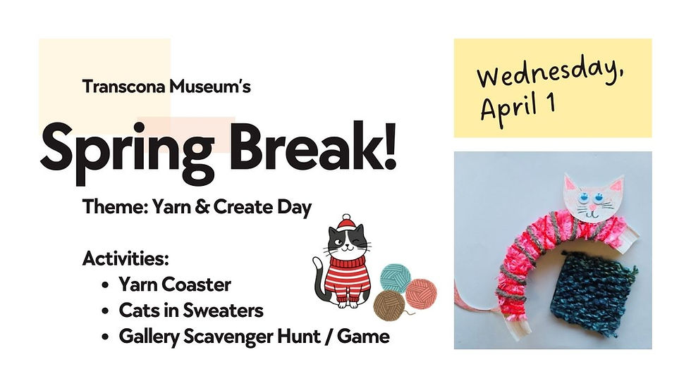 Yarn & Create Day (Wednesday) - Spring Break
