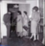 Unidentified men and women entering ‘Council Chamber’ .