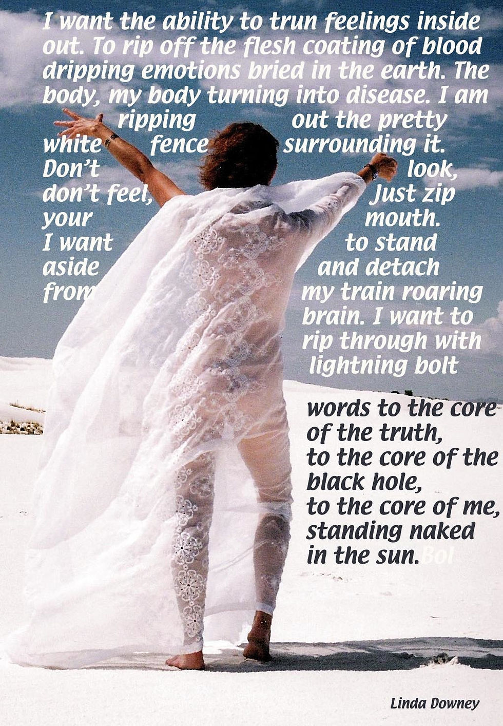 Desert lady with poem