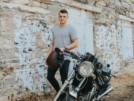 Kyle Motorcycle Senior Portraits | Salt Lake City, Utah Portrait Photographer
