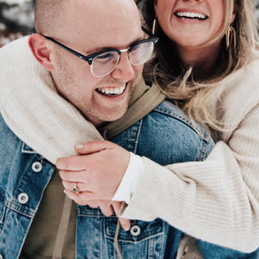 Chelsy + Ryan Winter Engagement Session | Jordan Pines Campground