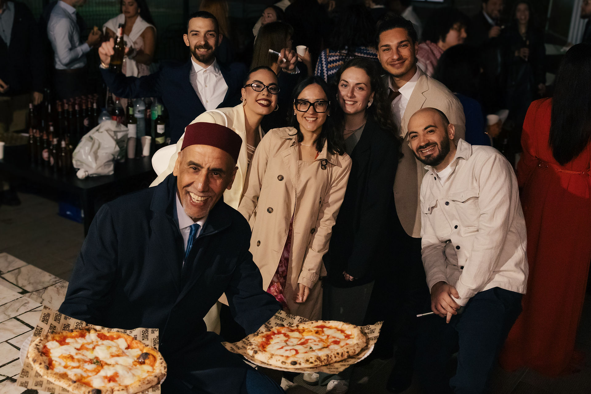 pizza party wedding