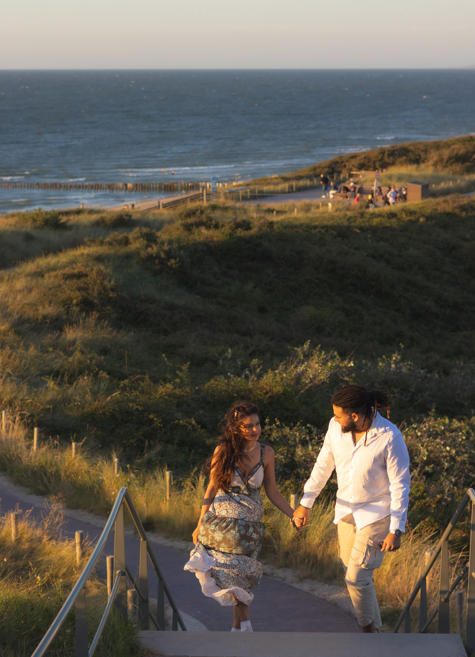 elopement on the beach zeeland