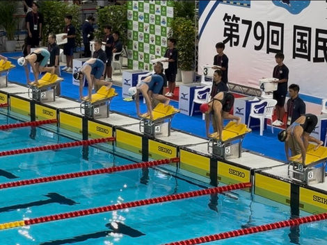 滋賀国スポに長野県競泳選手団のトレーナーとして帯同してきました