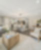 Redesigned living room and kitchen