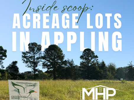 Inside Scoop: Custom-Built Homes on Acreage in Appling, GA!