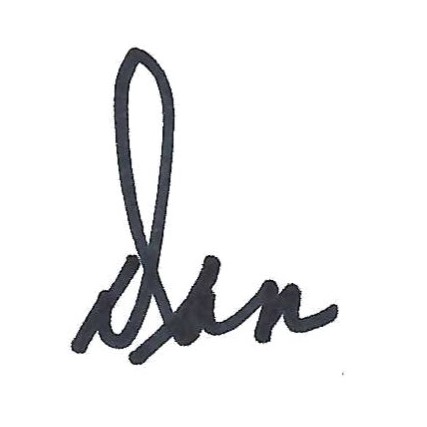 Handwritten signature reading 'Dan'