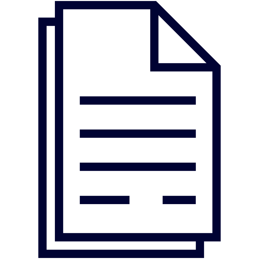 Stacked document icon for client resources.