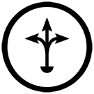 Four white icons representing diverse community members