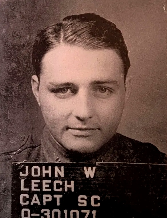 John W. Leech, Capt SC, military profile portrait.