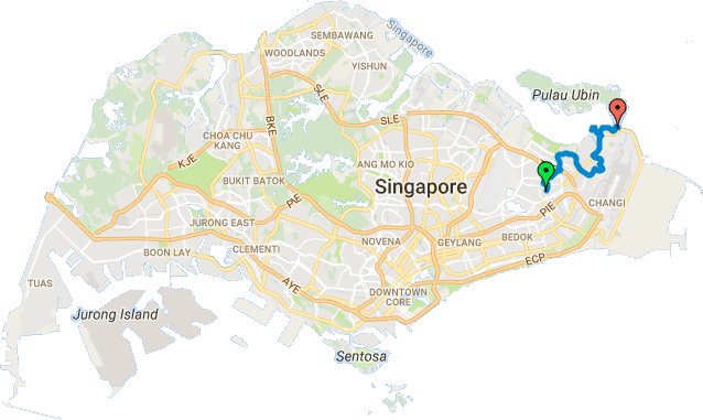 Bikes n Sights ride to Changi