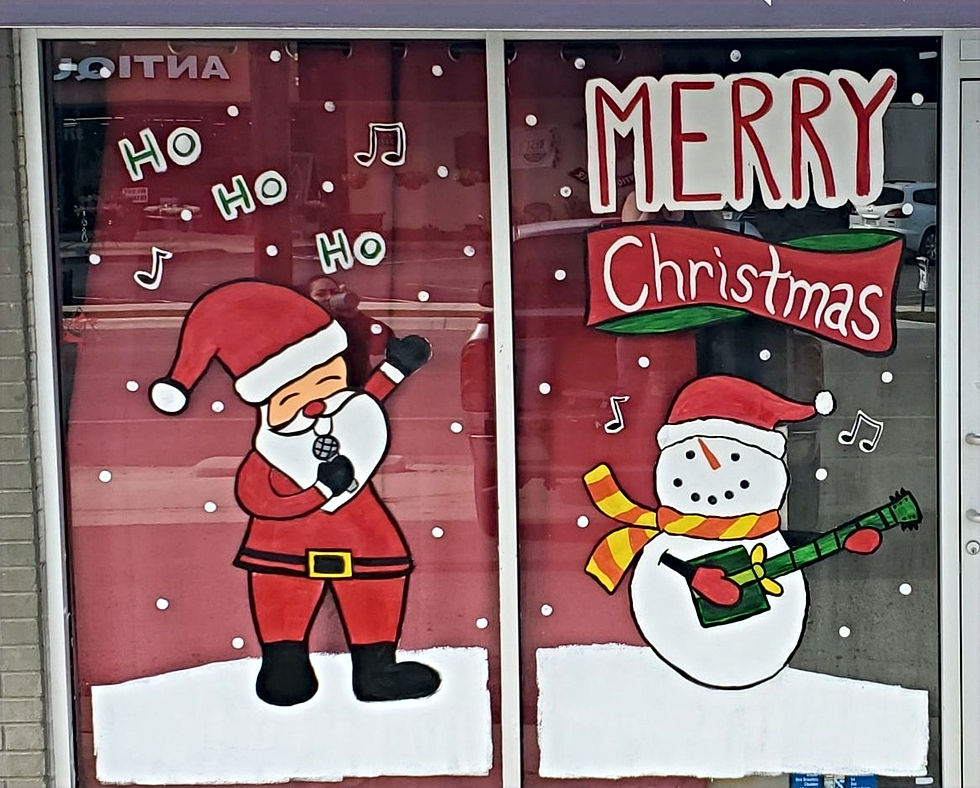 Christmas Window Art