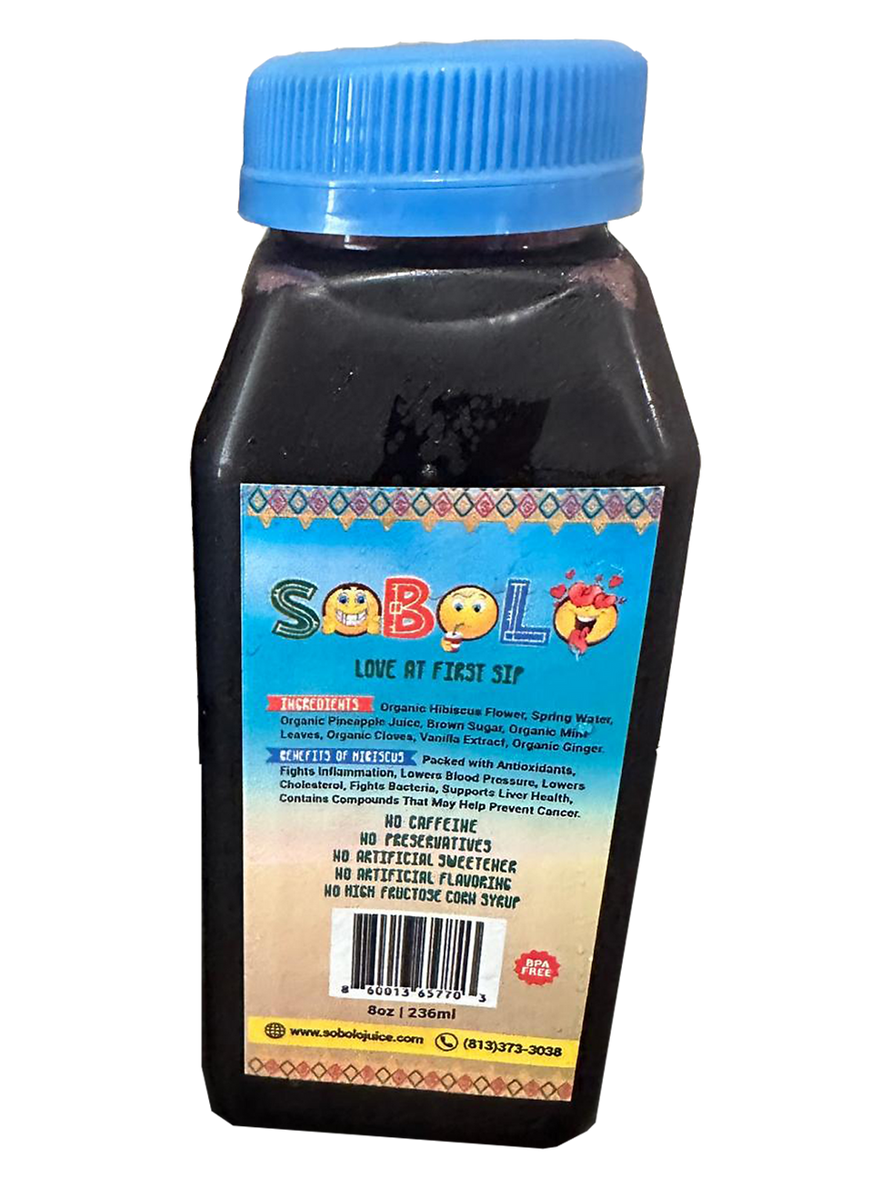 sobolo juice bottle (back)