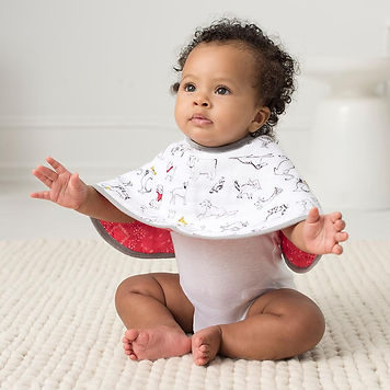 baby wearing bib