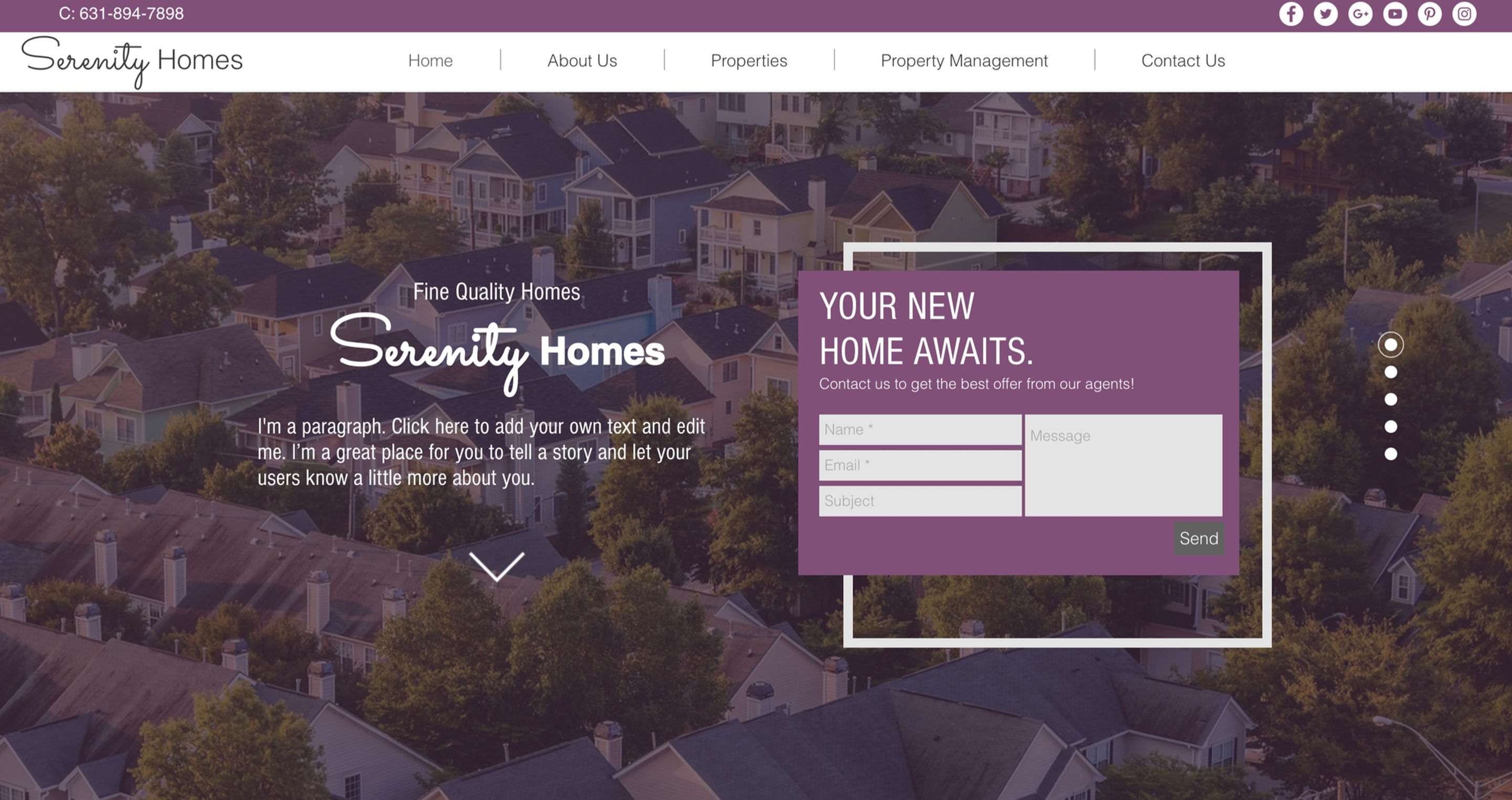 Real Estate / Property Listing Template
