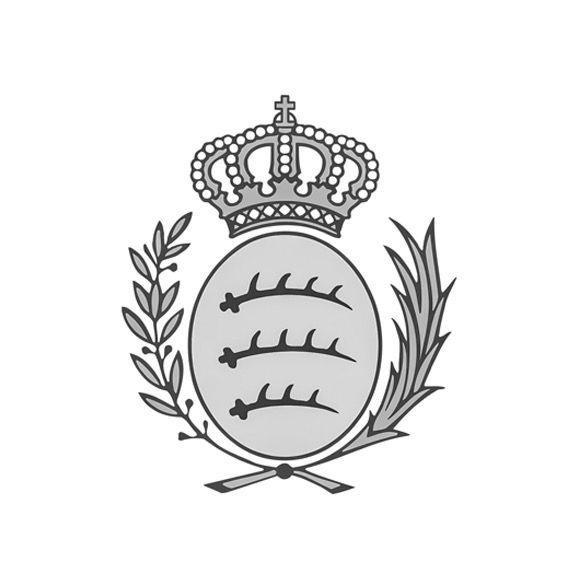 Königskrone, Lorbeerkranz, Wappen