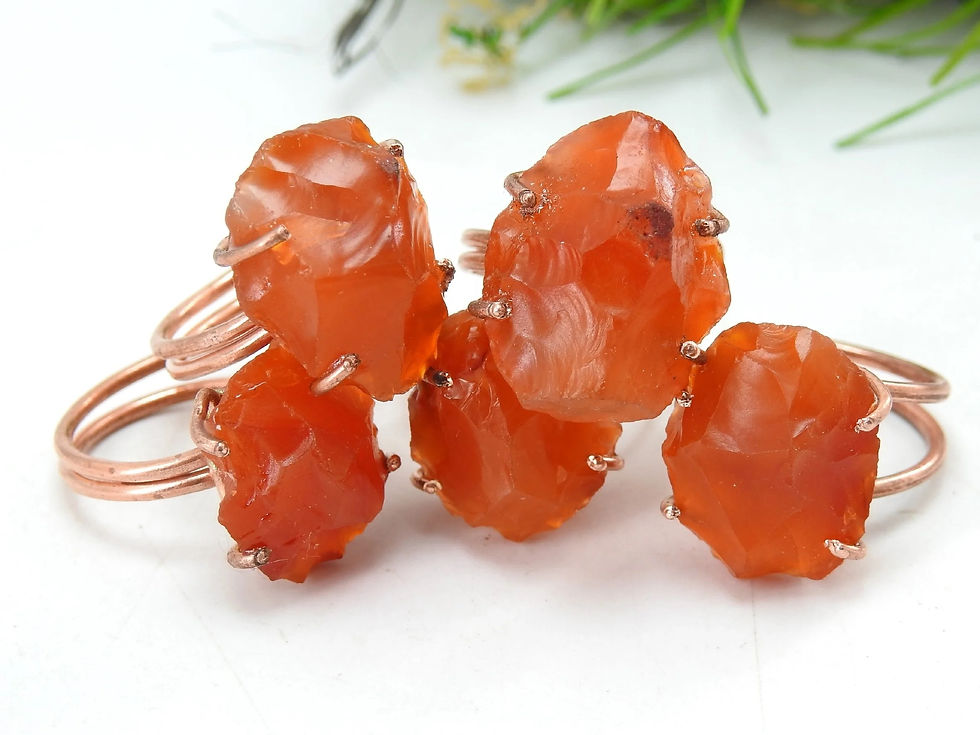 Thumbnail: Carnelian Gemstone Ring 
