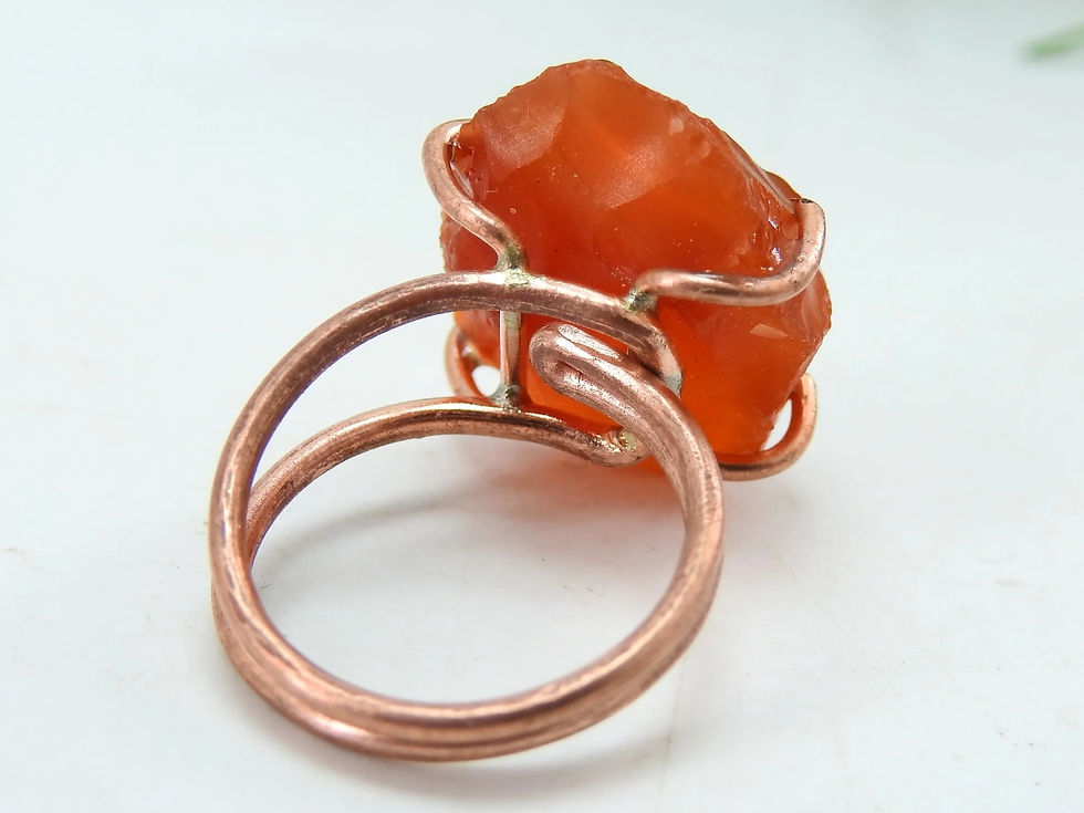 Thumbnail: Carnelian Gemstone Ring 