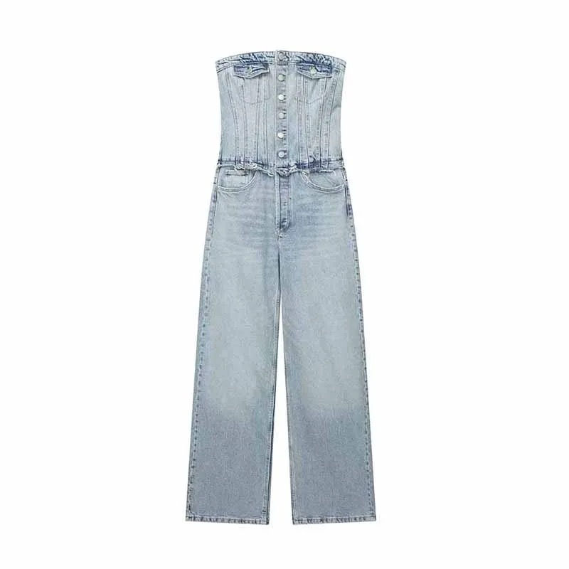 Thumbnail: Denim Vintage Jumpsuit 