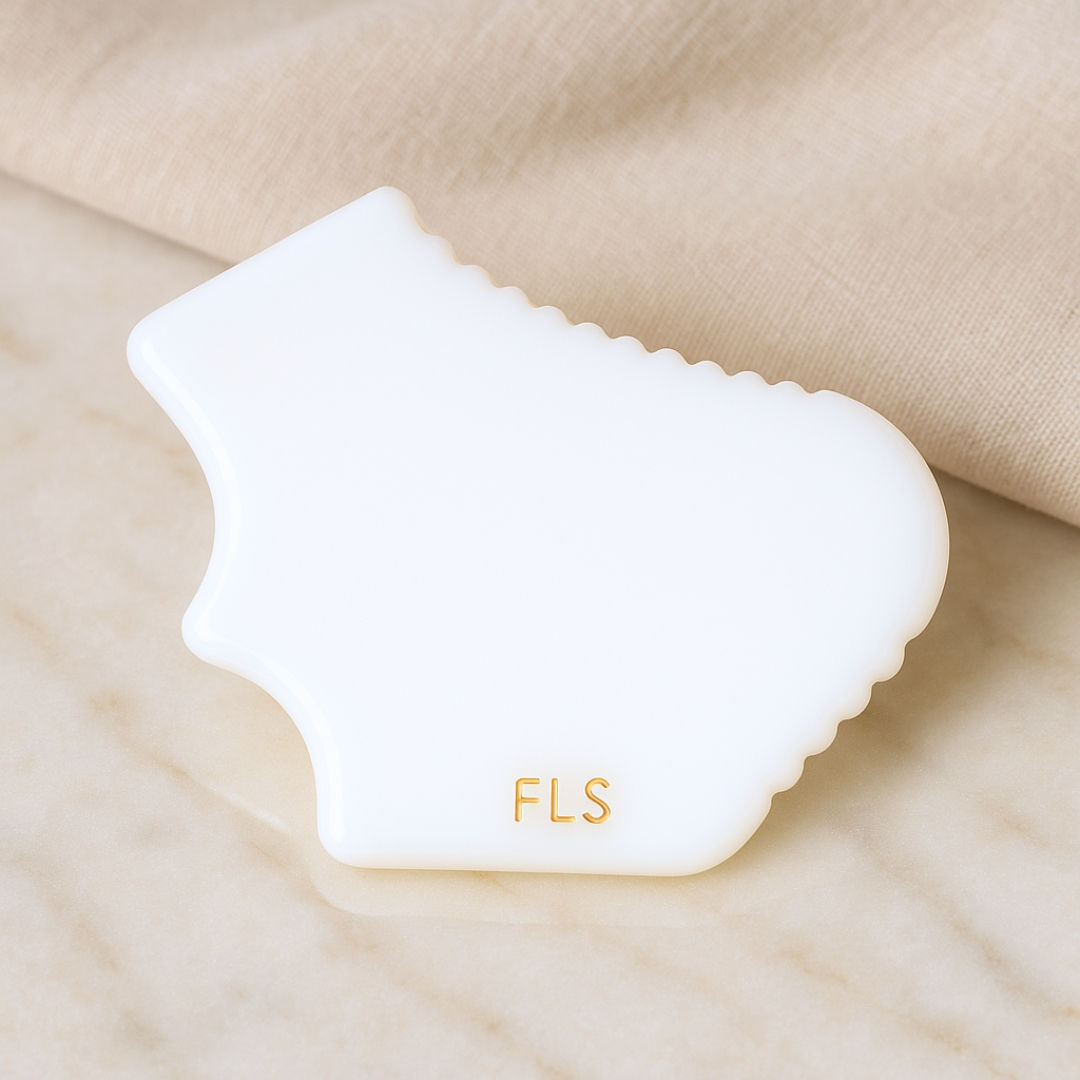 Kamień Gua Sha Jadeit Biały Duży