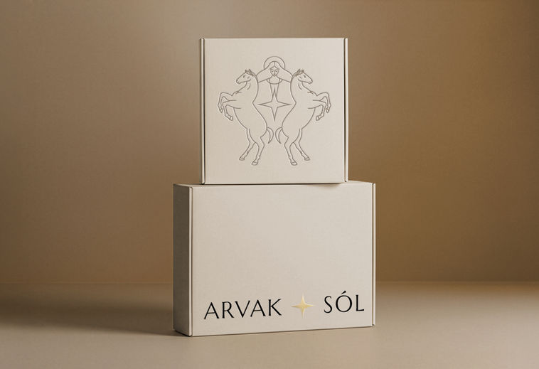 Packaging design for  a leather goods.