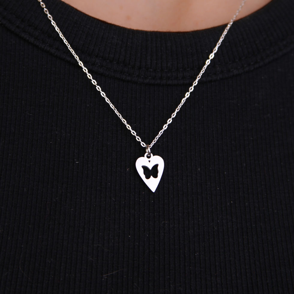 Thumbnail: Silver Thyroid Necklace
