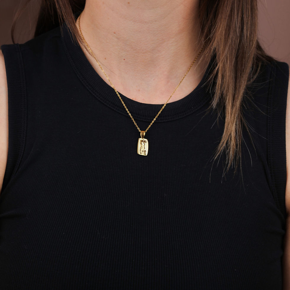 Thumbnail: Gold Fibromyalgia Necklace