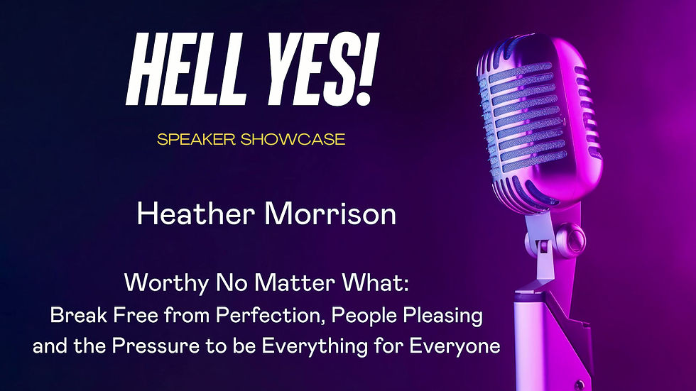 Heather Morrison On Stage - Hell Yes Speaker Showcase.mp4