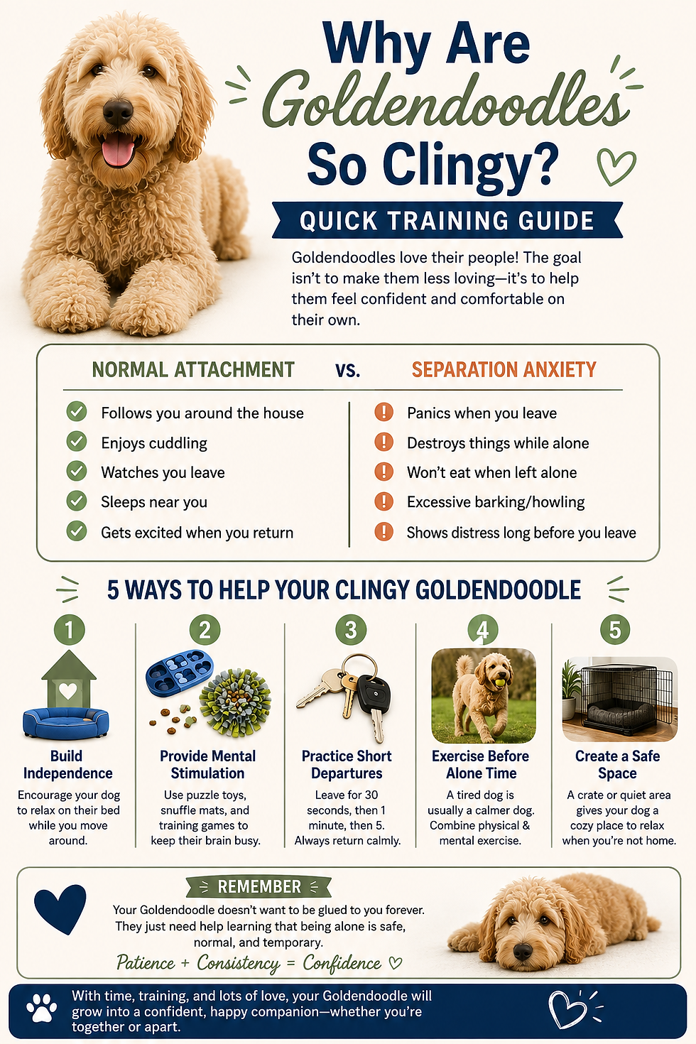 why are goldendoodles so clingy? tips for dealing with the problem