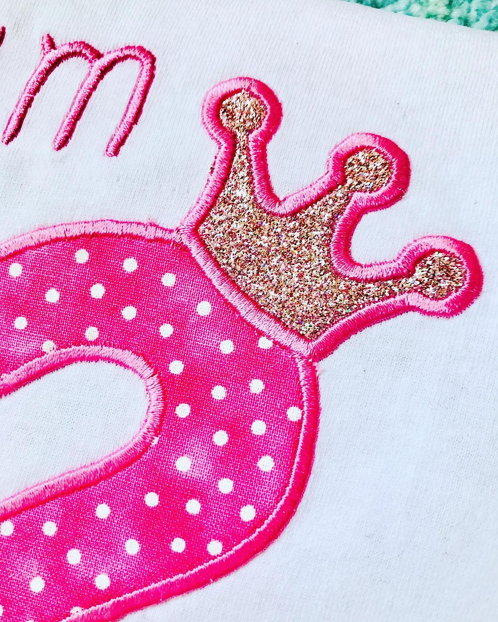 Thumbnail: Personalised Applique Birthday Number T-Shirt