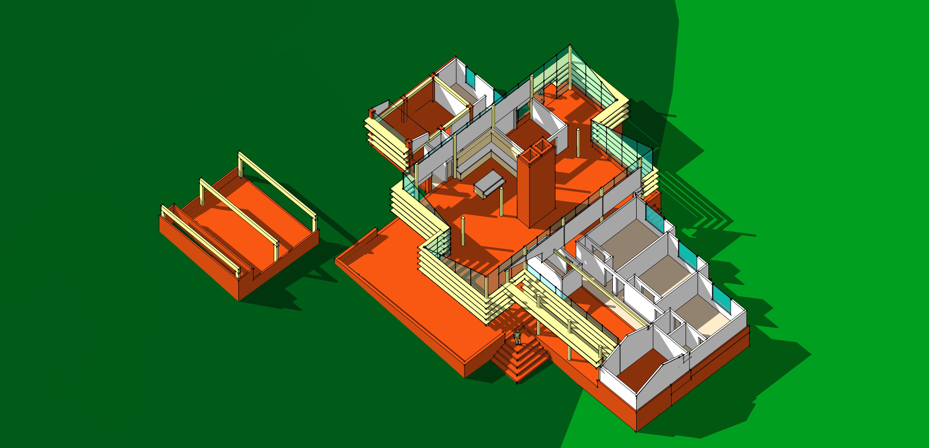 Axon Plan Floor South East